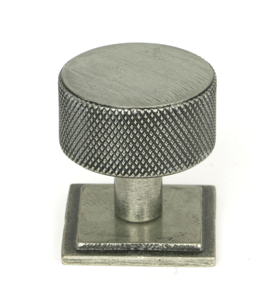 From The Anvil Pewter Brompton Cabinet Knob - 32mm (Square)