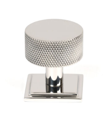 From The Anvil Polished SS (304) Brompton Cabinet Knob – 32mm (Square)