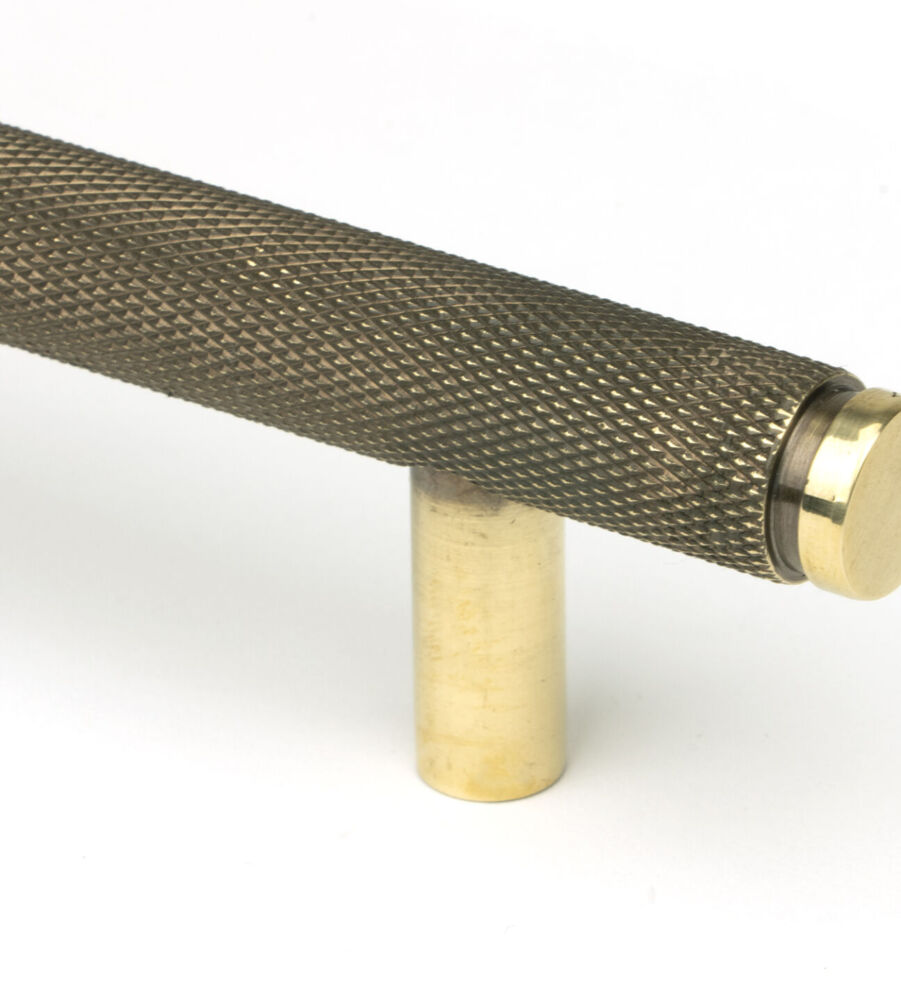 From The Anvil Aged Brass Full Brompton Pull Handle - Large - Image 3