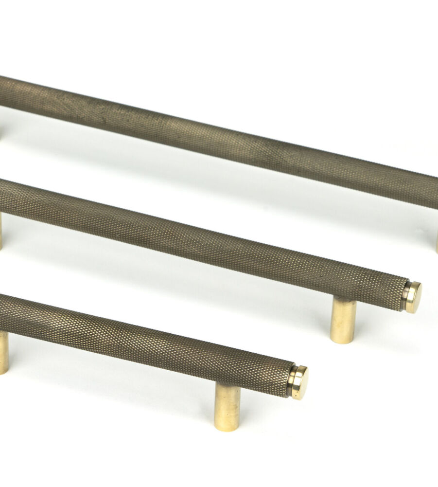 From The Anvil Aged Brass Full Brompton Pull Handle - Large - Image 6