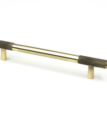 From The Anvil Aged Brass Half Brompton Pull Handle – Medium