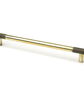 From The Anvil Aged Brass Half Brompton Pull Handle – Large