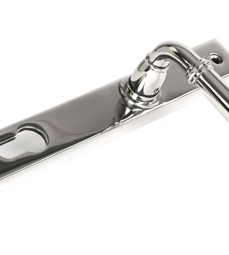 From The Anvil Polished Marine SS (316) Newbury Slimline Lever Espag. Lock Set - Image 4
