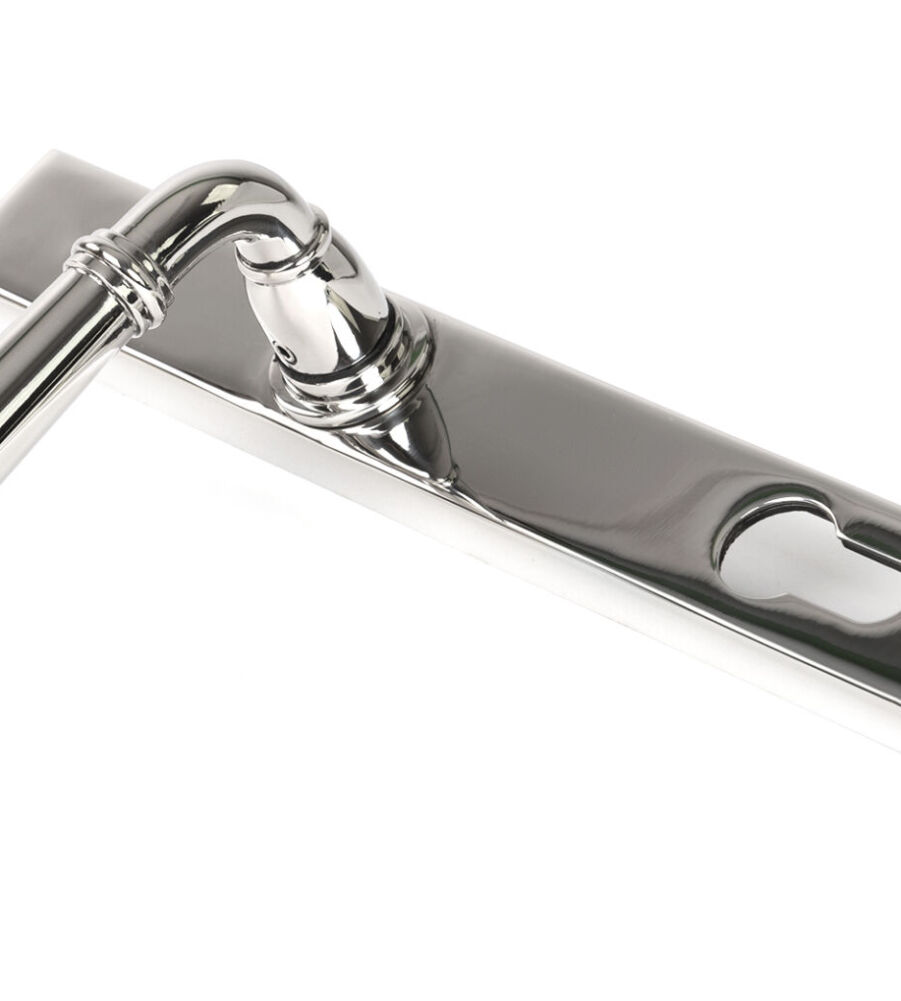 From The Anvil Polished Marine SS (316) Newbury Slimline Lever Espag. Lock Set - Image 5