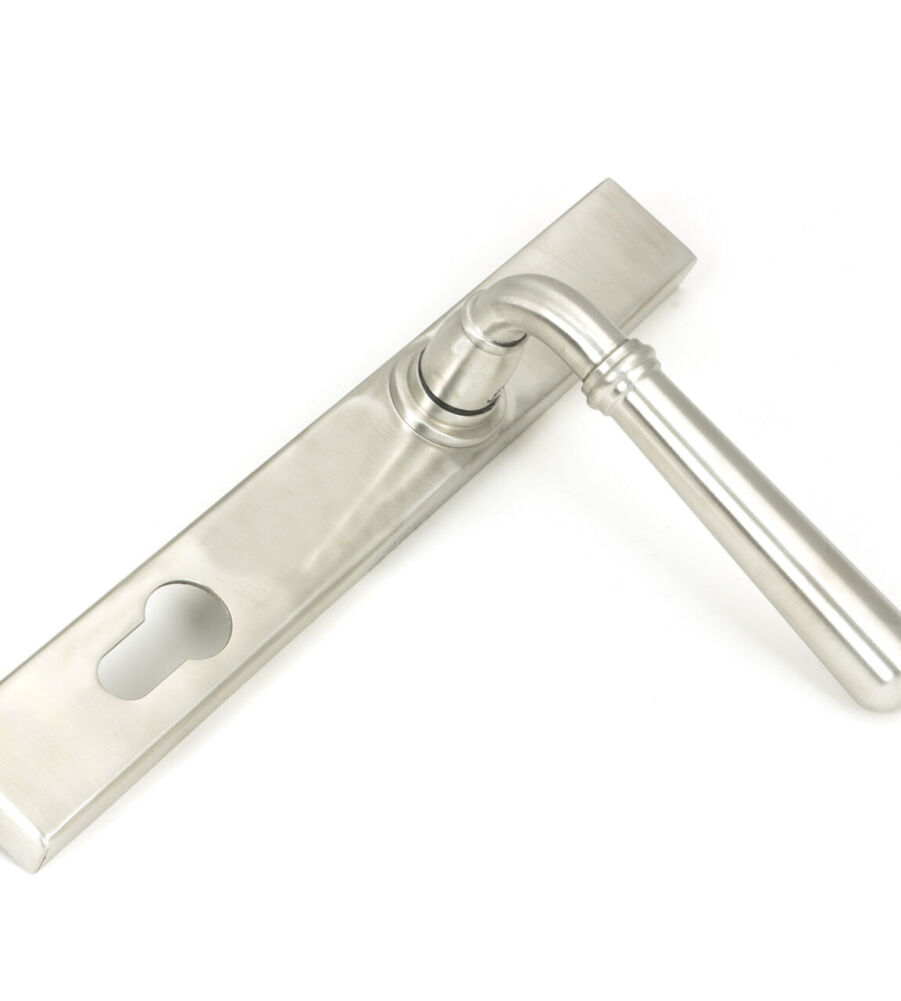 From The Anvil Satin Marine SS (316) Newbury Slimline Lever Espag. Lock Set - Image 4