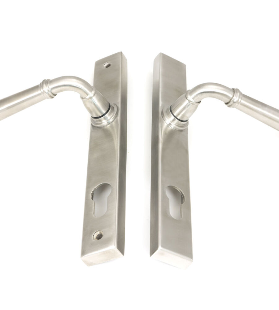 From The Anvil Satin Marine SS (316) Newbury Slimline Lever Espag. Lock Set - Image 6