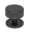 From The Anvil Matt Black Brompton Cabinet Knob - 38mm (Plain)
