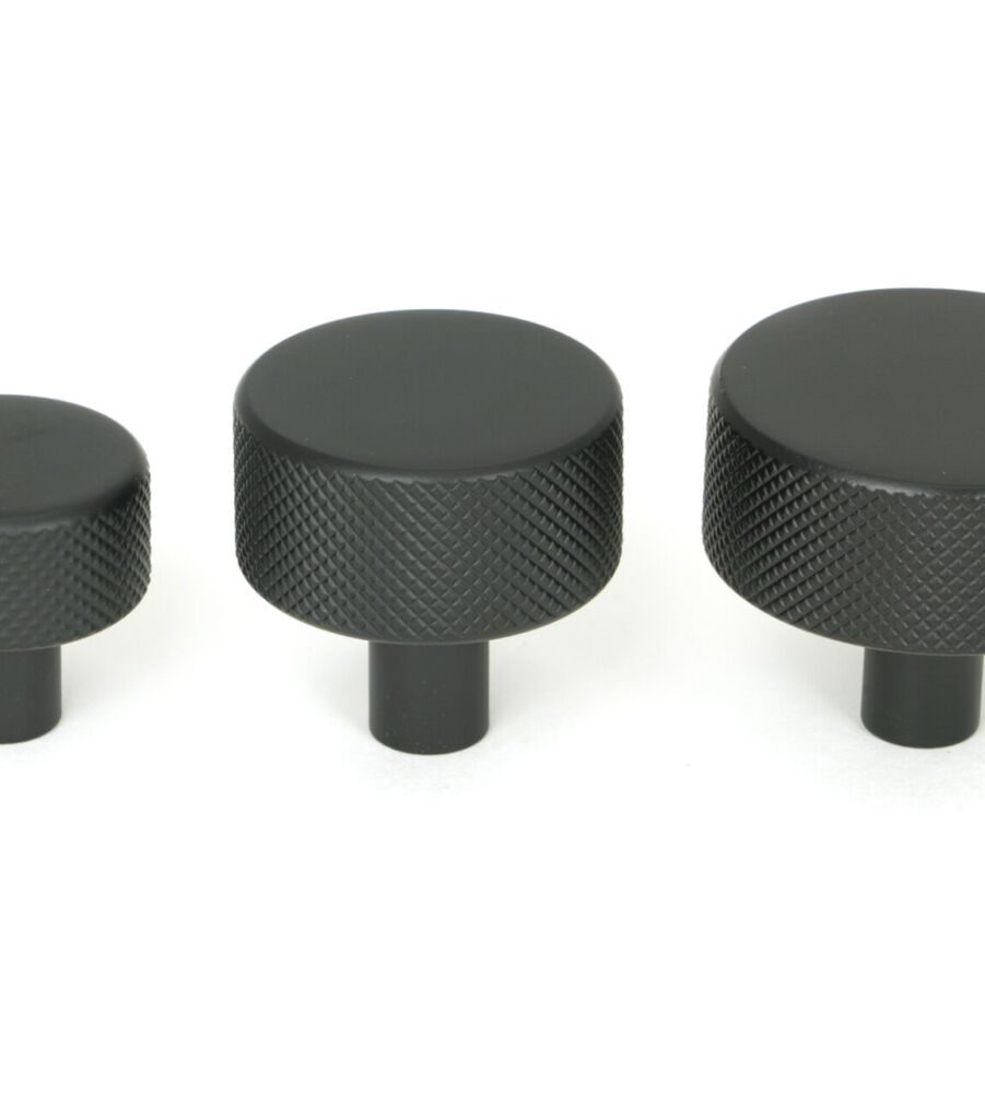 From The Anvil Matt Black Brompton Cabinet Knob - 38mm (No rose) - Image 6