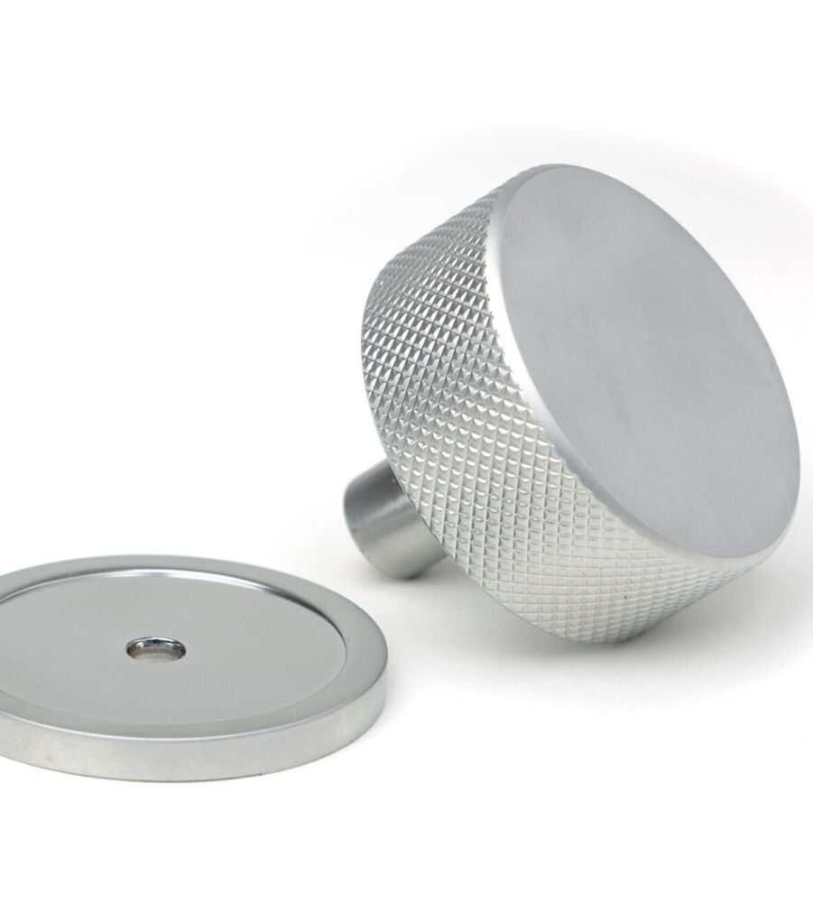 From The Anvil Satin Chrome Brompton Cabinet Knob - 38mm (Plain) - Image 3