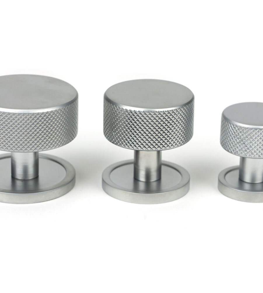 From The Anvil Satin Chrome Brompton Cabinet Knob - 38mm (Plain) - Image 6
