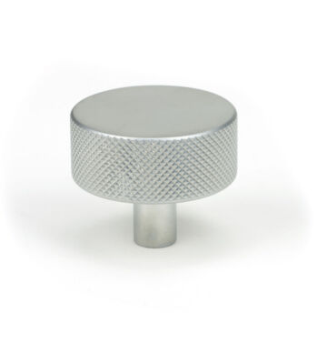 From The Anvil Satin Chrome Brompton Cabinet Knob – 38mm (No rose)
