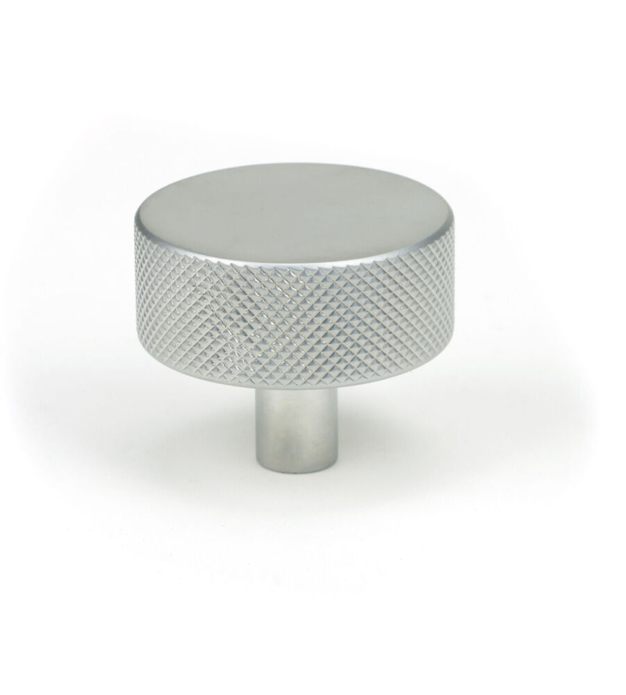 From The Anvil Satin Chrome Brompton Cabinet Knob - 38mm (No rose)
