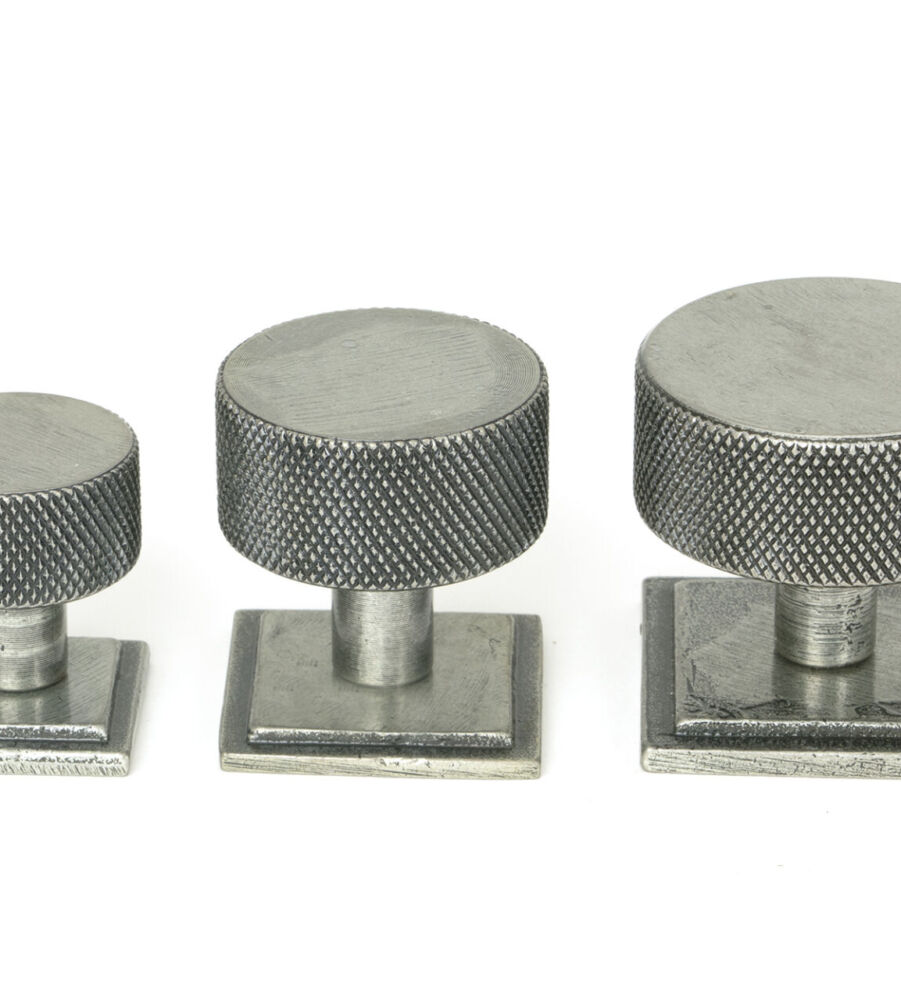 From The Anvil Pewter Brompton Cabinet Knob - 38mm (Square) - Image 6
