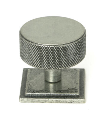 From The Anvil Pewter Brompton Cabinet Knob – 38mm (Square)