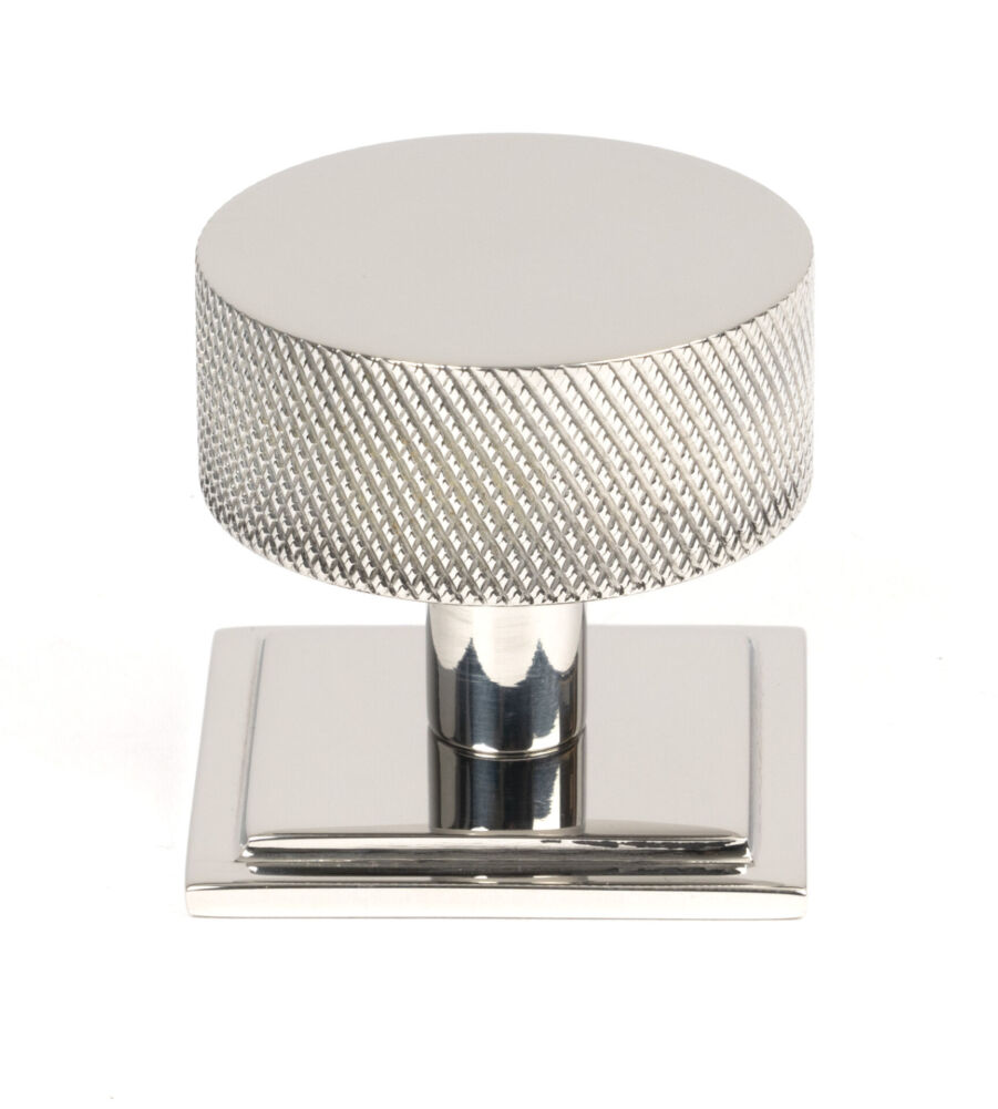 From The Anvil Polished SS (304) Brompton Cabinet Knob - 38mm (Square)