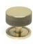 From The Anvil Aged Brass Brompton Cabinet Knob - 38mm (Plain)