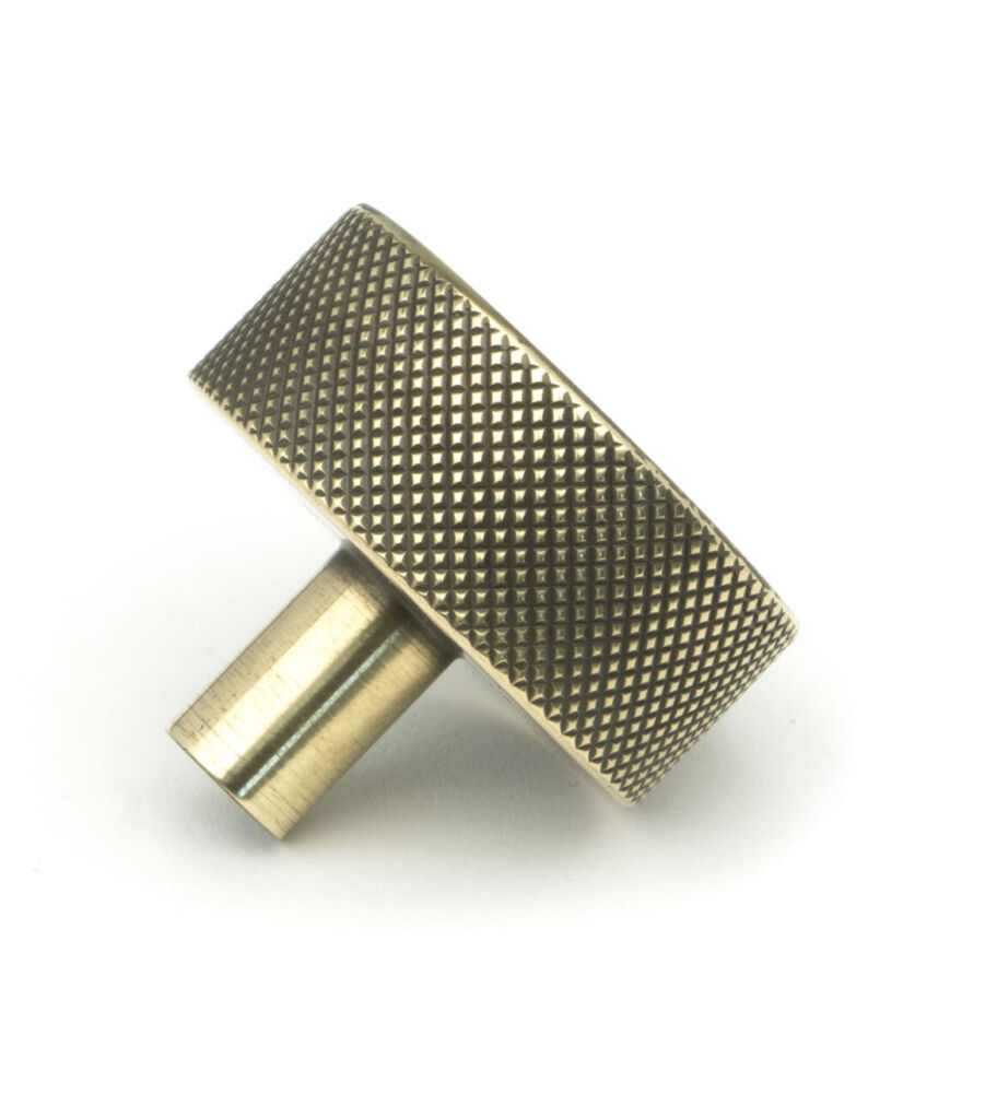 From The Anvil Aged Brass Brompton Cabinet Knob - 38mm (No rose) - Image 4