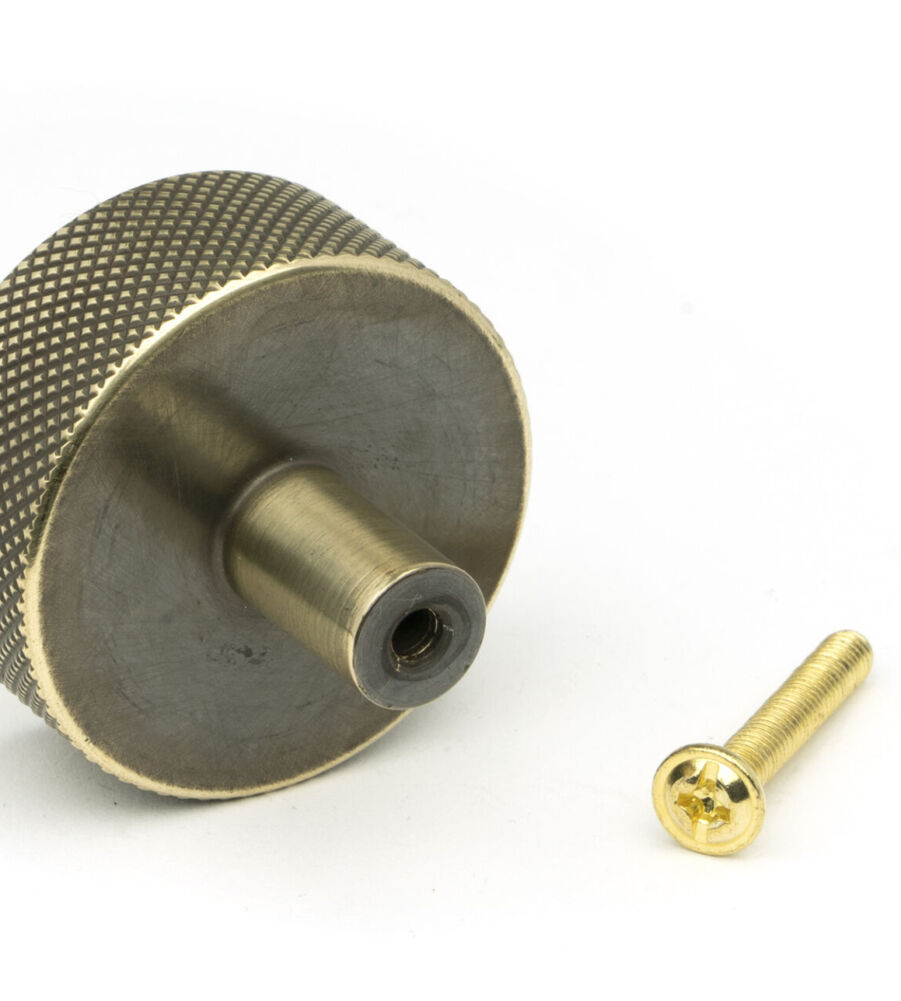From The Anvil Aged Brass Brompton Cabinet Knob - 38mm (No rose) - Image 5