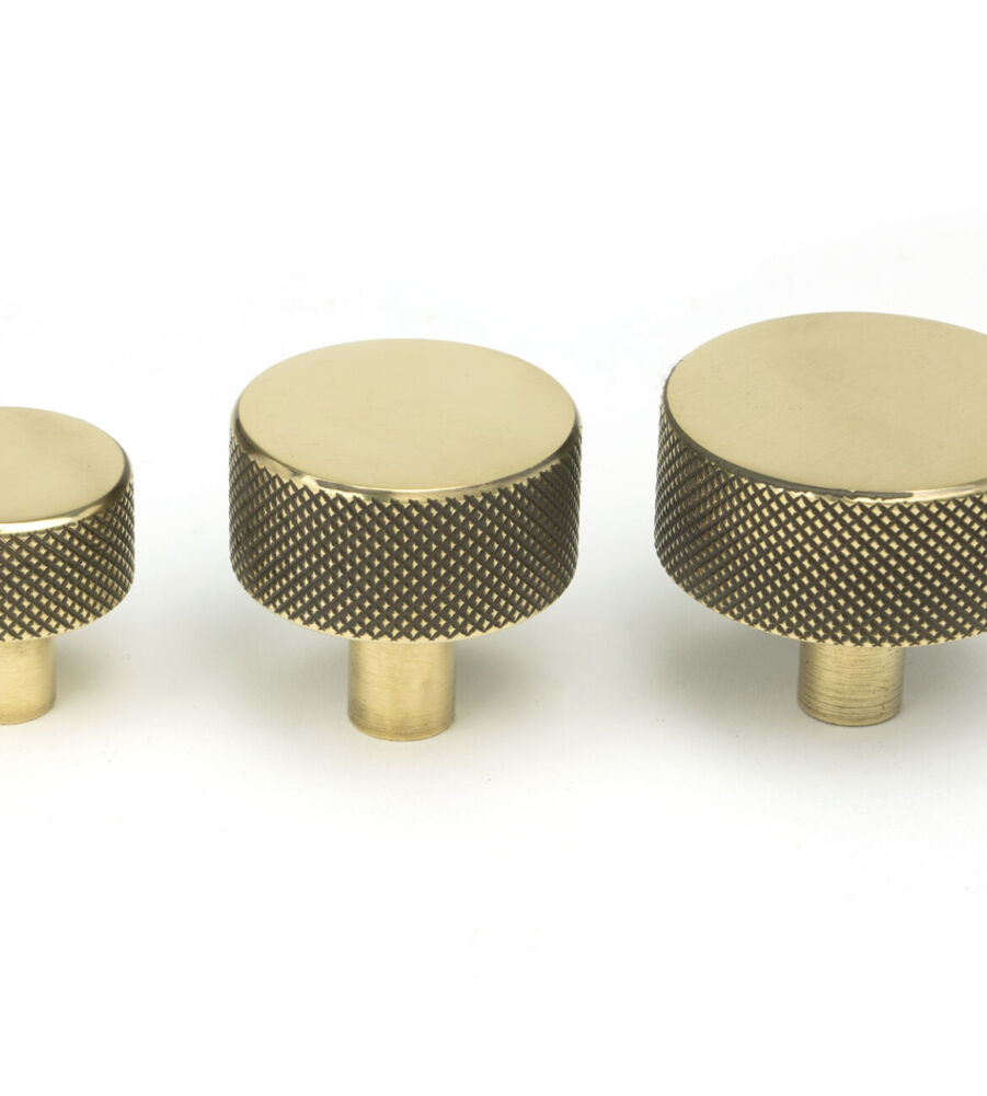 From The Anvil Aged Brass Brompton Cabinet Knob - 38mm (No rose) - Image 6
