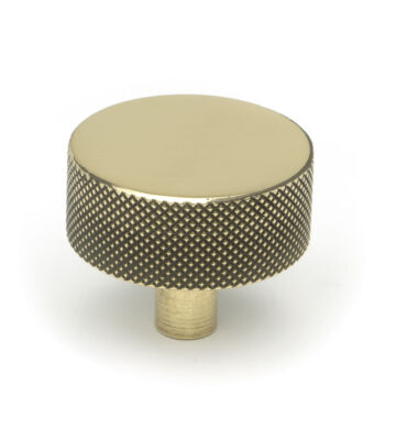 From The Anvil Aged Brass Brompton Cabinet Knob – 38mm (No rose)