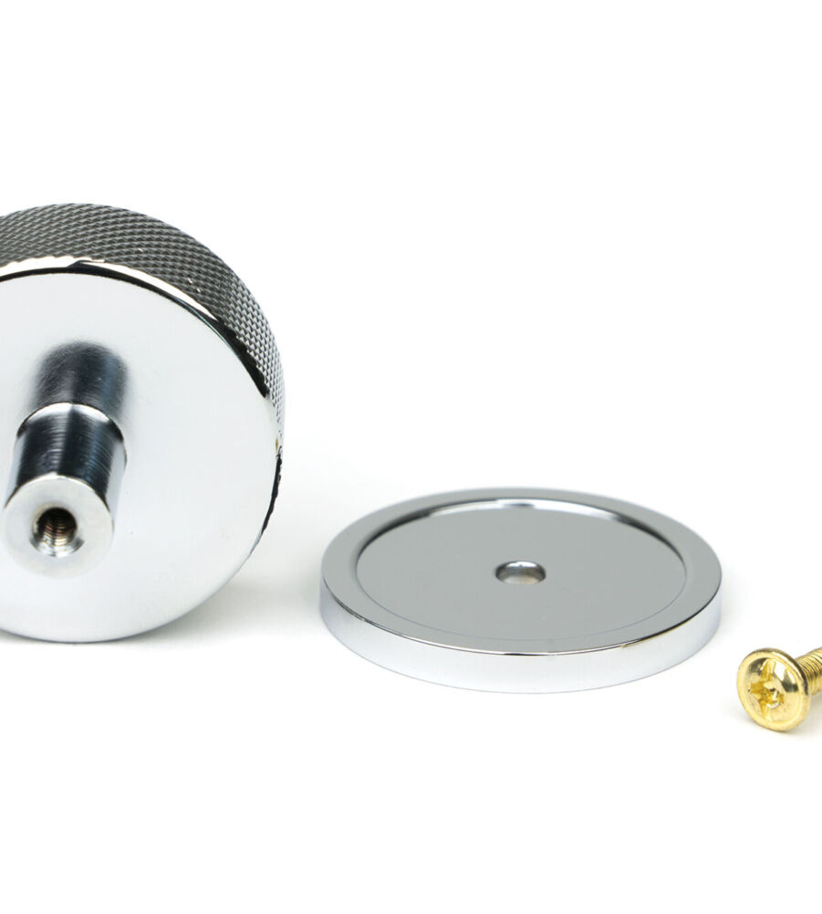 From The Anvil Polished Chrome Brompton Cabinet Knob - 38mm (Plain) - Image 4