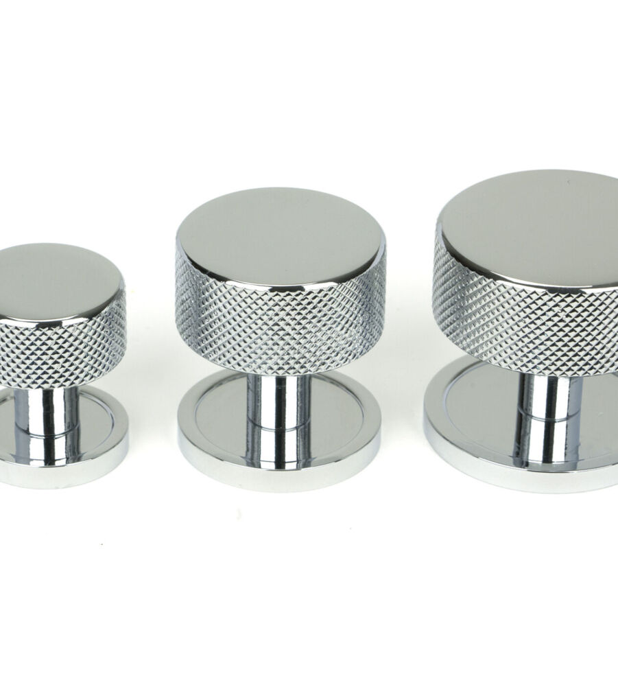 From The Anvil Polished Chrome Brompton Cabinet Knob - 38mm (Plain) - Image 6