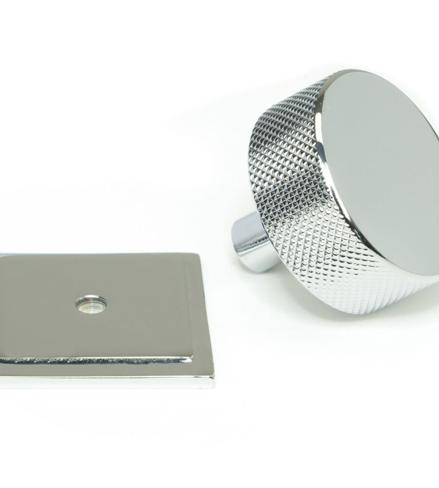 From The Anvil Polished Chrome Brompton Cabinet Knob - 38mm (Square) - Image 3