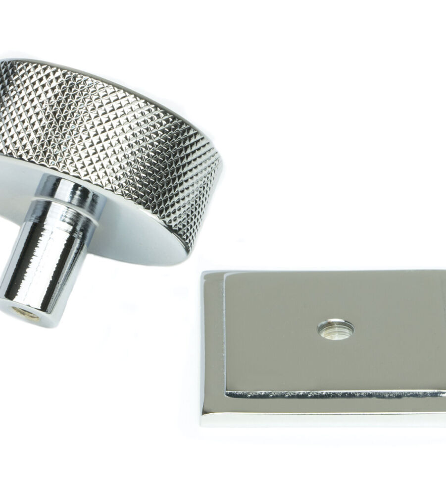 From The Anvil Polished Chrome Brompton Cabinet Knob - 38mm (Square) - Image 4
