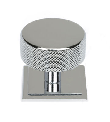 From The Anvil Polished Chrome Brompton Cabinet Knob – 38mm (Square)