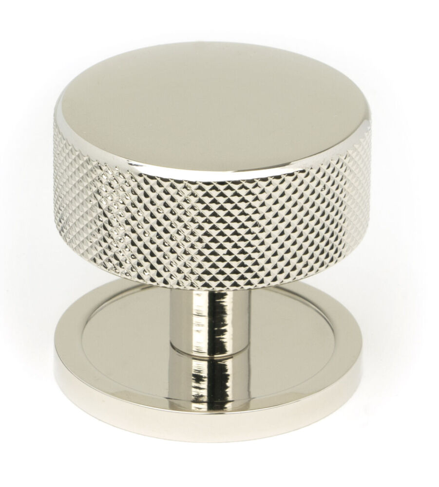 From The Anvil Polished Nickel Brompton Cabinet Knob - 38mm (Plain)