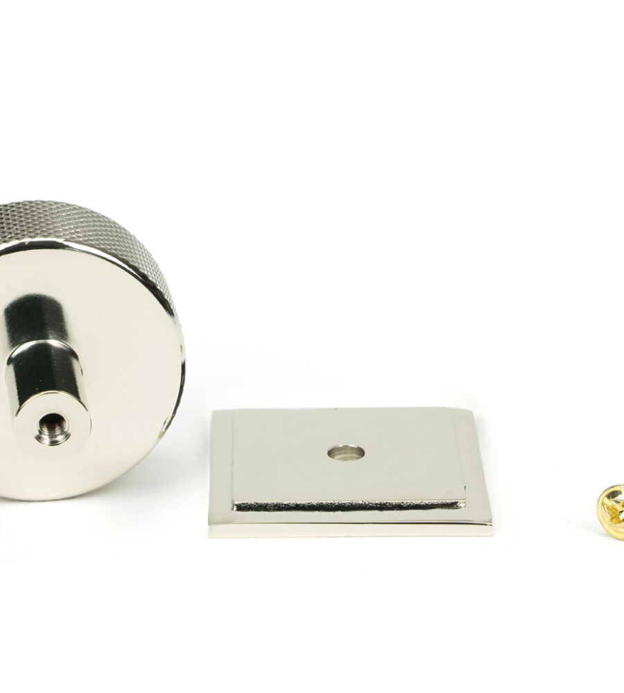 From The Anvil Polished Nickel Brompton Cabinet Knob - 38mm (Square) - Image 5