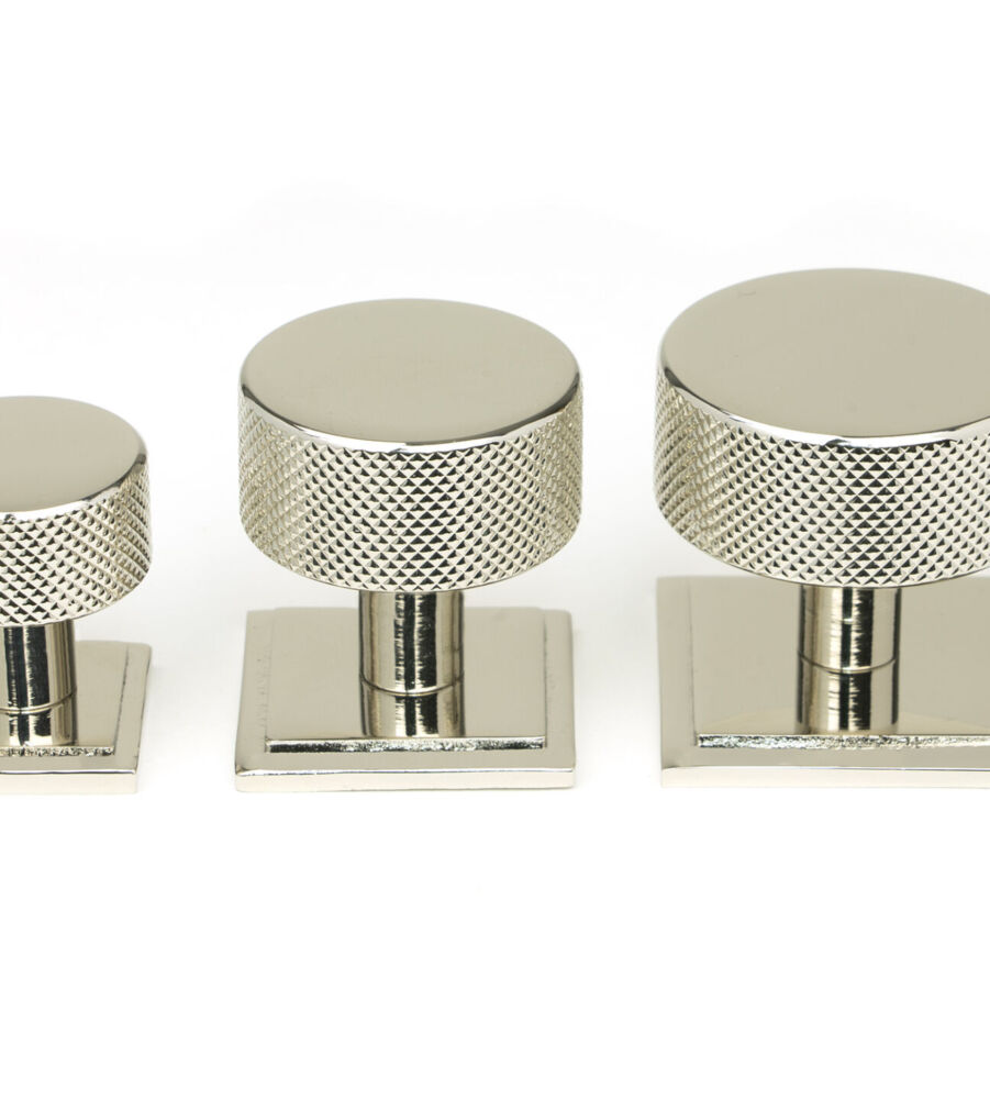 From The Anvil Polished Nickel Brompton Cabinet Knob - 38mm (Square) - Image 6