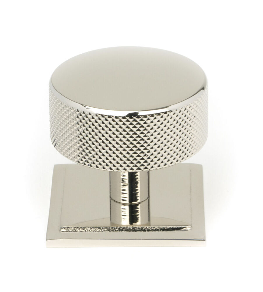 From The Anvil Polished Nickel Brompton Cabinet Knob - 38mm (Square)