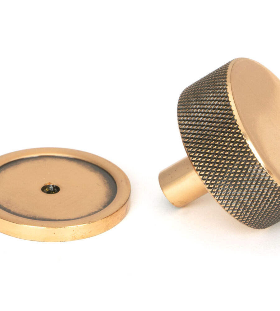 From The Anvil Polished Bronze Brompton Cabinet Knob - 38mm (Plain) - Image 3