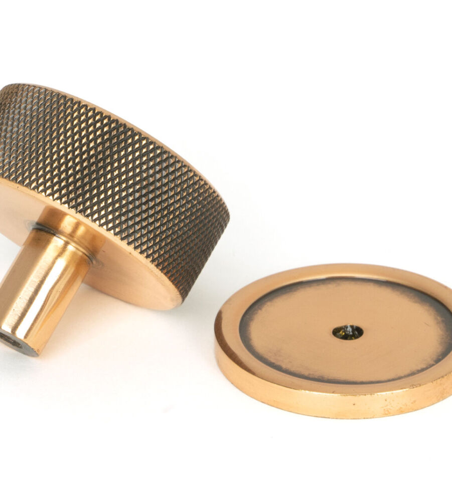 From The Anvil Polished Bronze Brompton Cabinet Knob - 38mm (Plain) - Image 4