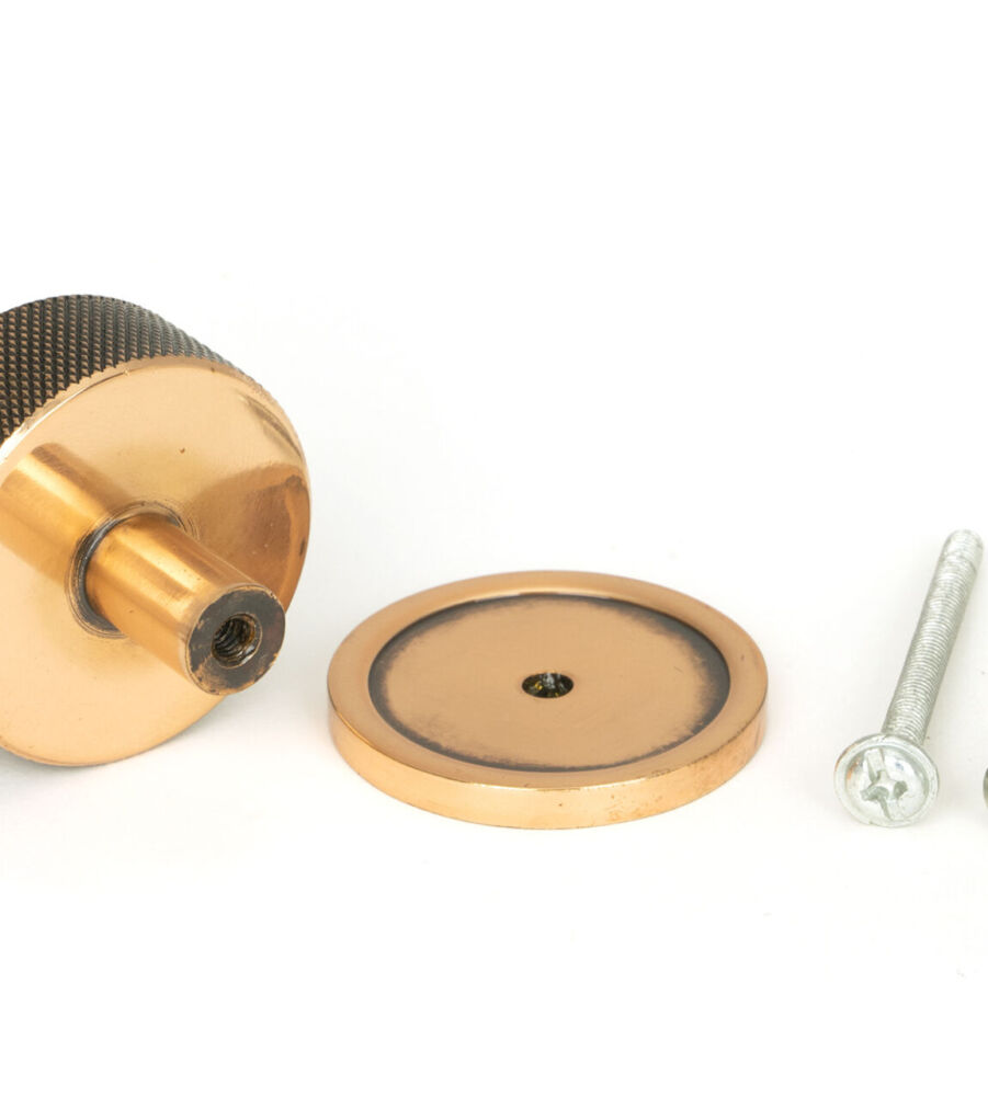 From The Anvil Polished Bronze Brompton Cabinet Knob - 38mm (Plain) - Image 5