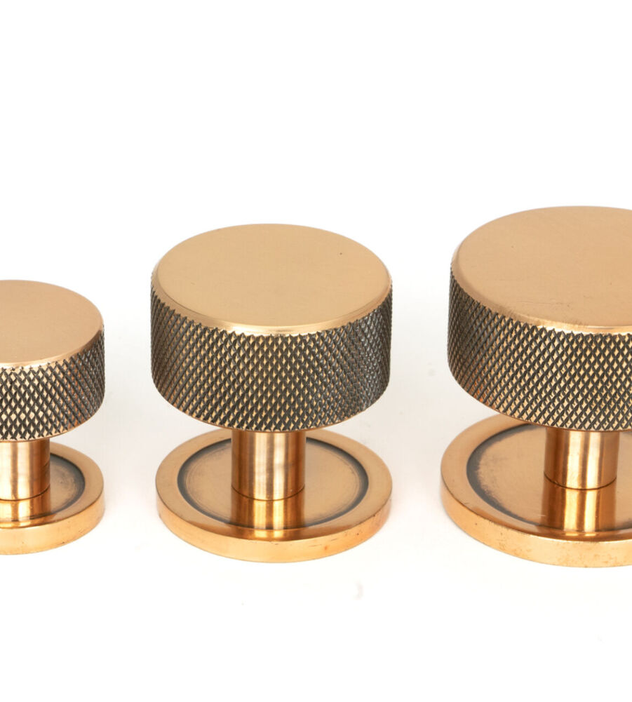 From The Anvil Polished Bronze Brompton Cabinet Knob - 38mm (Plain) - Image 6
