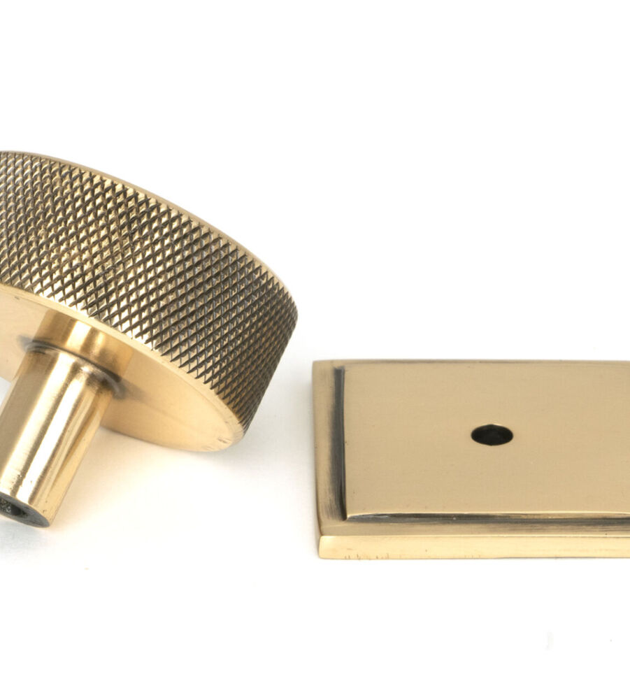 From The Anvil Polished Bronze Brompton Cabinet Knob - 38mm (Square) - Image 4