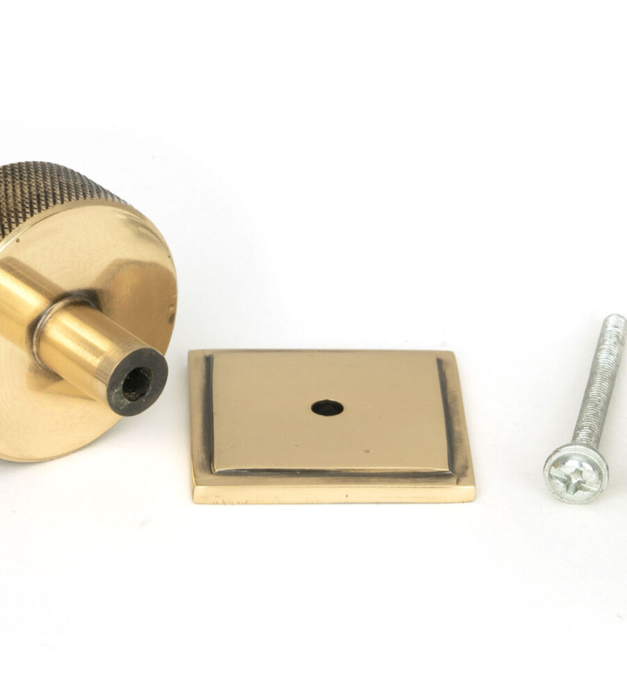 From The Anvil Polished Bronze Brompton Cabinet Knob - 38mm (Square) - Image 5