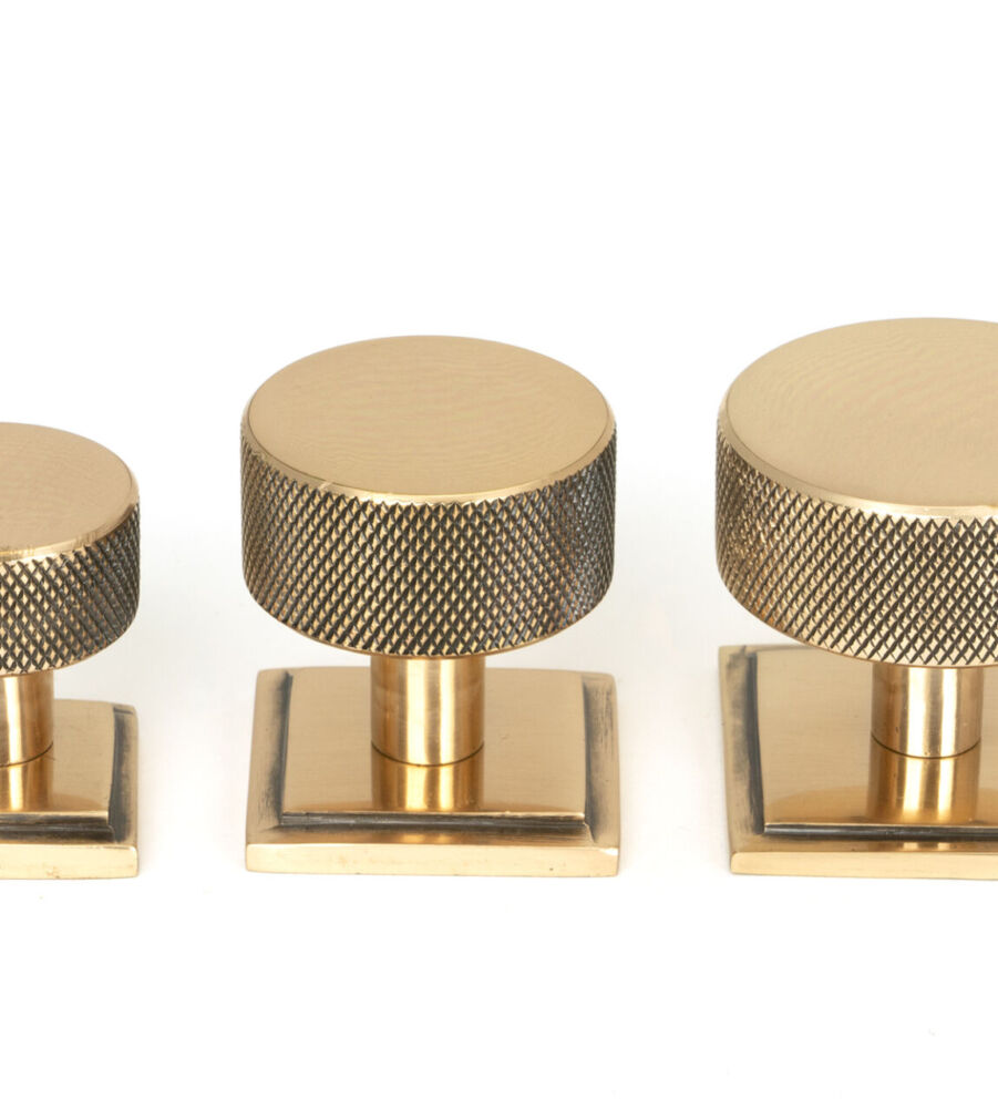 From The Anvil Polished Bronze Brompton Cabinet Knob - 38mm (Square) - Image 6
