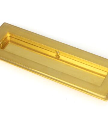 From The Anvil Polished Brass 175mm Art Deco Rectangular Pull