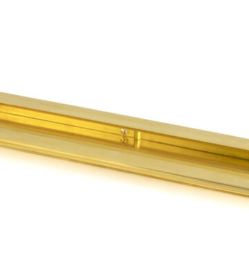 From The Anvil Polished Brass 250mm Art Deco Rectangular Pull