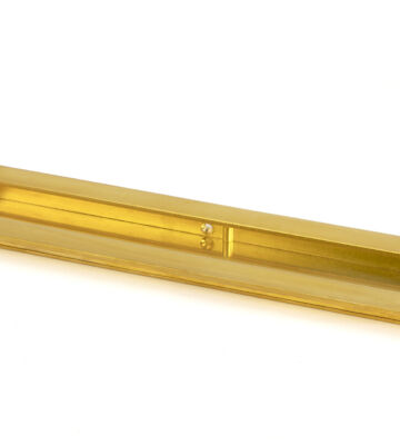 From The Anvil Polished Brass 250mm Plain Rectangular Pull