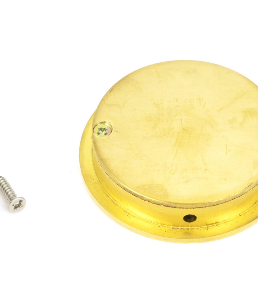 From The Anvil Polished Brass 60mm Plain Round Pull - Image 3