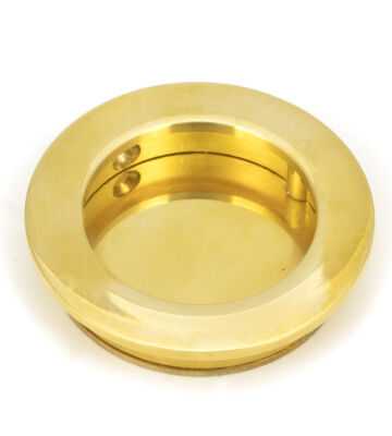 From The Anvil Polished Brass 60mm Plain Round Pull