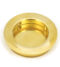 From The Anvil Polished Brass 60mm Plain Round Pull