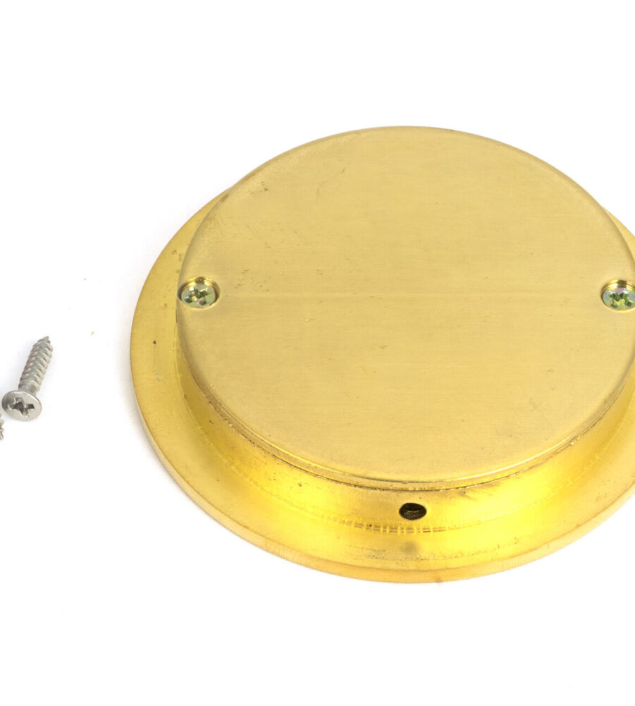 From The Anvil Polished Brass 75mm Plain Round Pull - Image 3