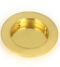 From The Anvil Polished Brass 75mm Plain Round Pull