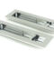 From The Anvil Polished Chrome 175mm Plain Rectangular Pull - Privacy Set