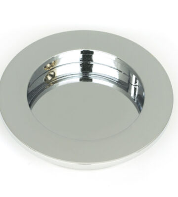 From The Anvil Polished Chrome 75mm Plain Round Pull